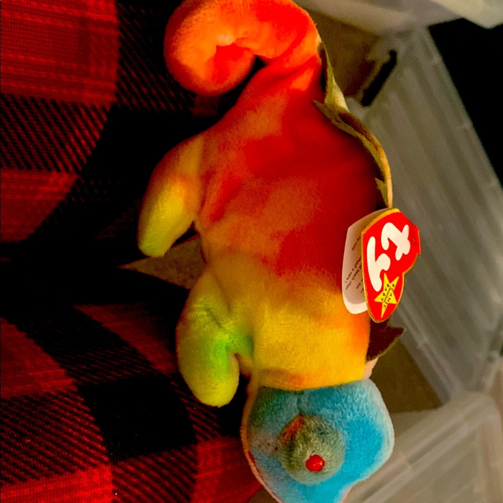 Vintage "Rainbow" The Chameleon Original 1997 Tie Dye Edition! Ty Beanie